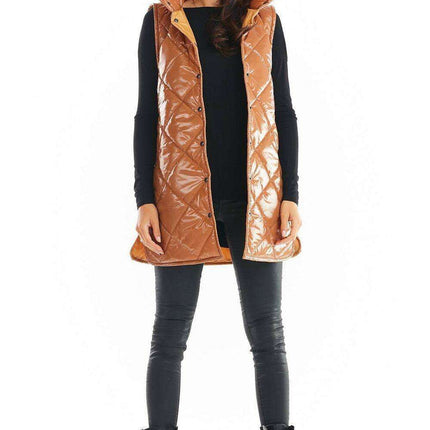 Stylish High Collar Quilted Sleeveless Vest for Women – Must-Have Autumn Layering in 4 Colors - Très Elite