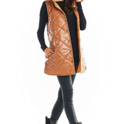 Stylish High Collar Quilted Sleeveless Vest for Women – Must-Have Autumn Layering in 4 Colors - Très Elite