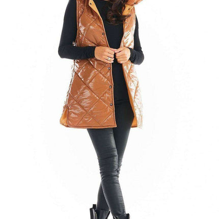 Stylish High Collar Quilted Sleeveless Vest for Women – Must-Have Autumn Layering in 4 Colors - Très Elite