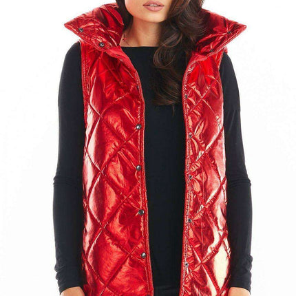 Stylish High Collar Quilted Sleeveless Vest for Women – Must-Have Autumn Layering in 4 Colors - Très Elite