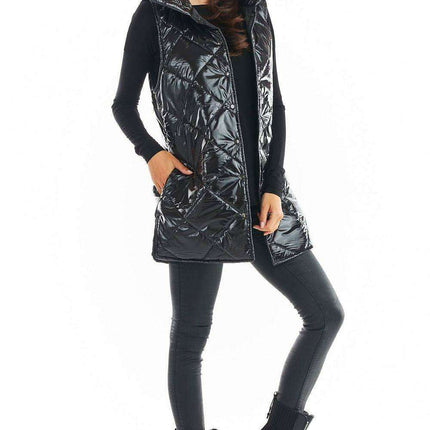 Stylish High Collar Quilted Sleeveless Vest for Women – Must-Have Autumn Layering in 4 Colors - Très Elite