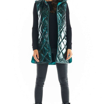 Stylish High Collar Quilted Sleeveless Vest for Women – Must-Have Autumn Layering in 4 Colors - Très Elite