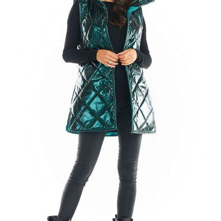 Stylish High Collar Quilted Sleeveless Vest for Women – Must-Have Autumn Layering in 4 Colors - Très Elite