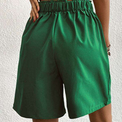 Stylish High-Waisted Button-Up Summer Shorts for Trendsetting Women - Très Elite