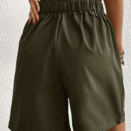 Stylish High-Waisted Button-Up Summer Shorts for Trendsetting Women - Très Elite