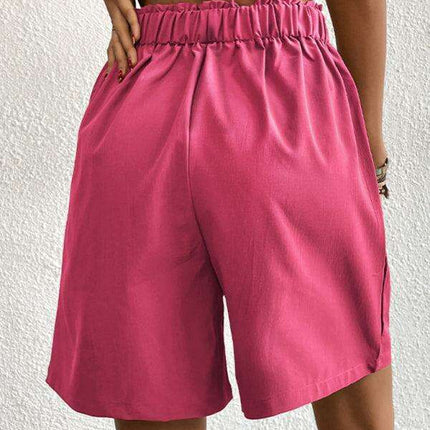 Stylish High-Waisted Button-Up Summer Shorts for Trendsetting Women - Très Elite