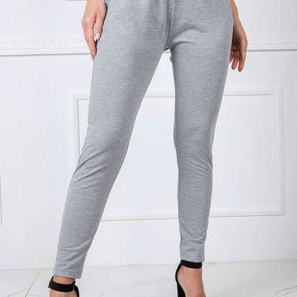 Stylish High-Waisted Cotton Blend Lounge Trousers - Très Elite