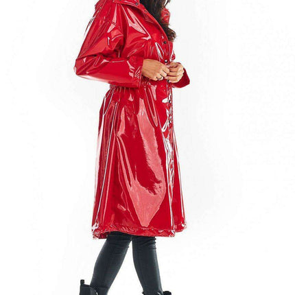 Stylish Knee-Length Adjustable Waist Waterproof Raincoat - Très Elite