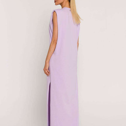 Stylish Knit Maxi Dress with Contemporary Shoulder Detail - Très Elite