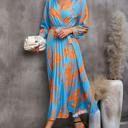 Stylish Lapel Collar Printed Dress - Your Go-To Fashion Piece! - Très Elite