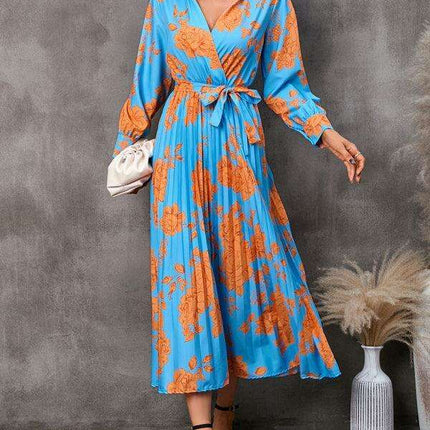 Stylish Lapel Collar Printed Dress - Your Go-To Fashion Piece! - Très Elite