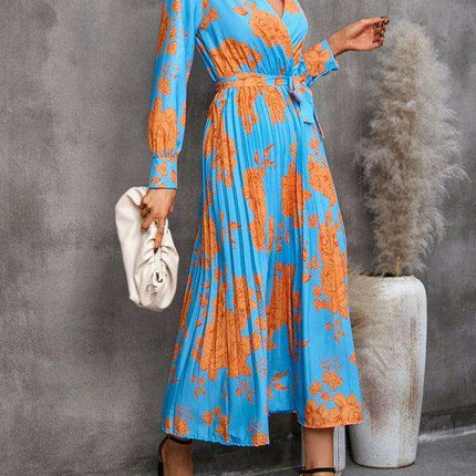 Stylish Lapel Collar Printed Dress - Your Go-To Fashion Piece! - Très Elite
