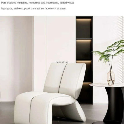 Stylish Leather Lounge Chair for Contemporary Living Areas - Très Elite