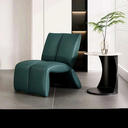 Stylish Leather Lounge Chair for Contemporary Living Areas..