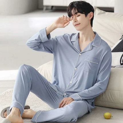 Stylish Long Sleeve Modal Cotton Pajama Sets - Très Elite