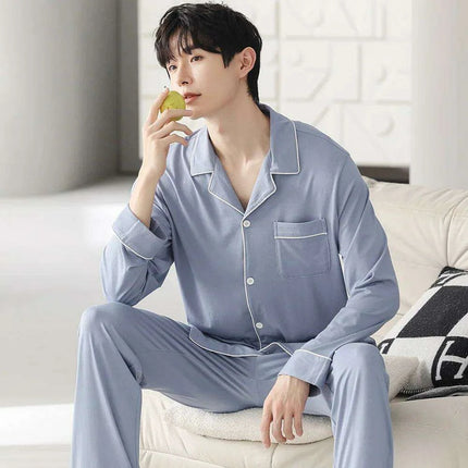 Stylish Long Sleeve Modal Cotton Pajama Sets - Très Elite