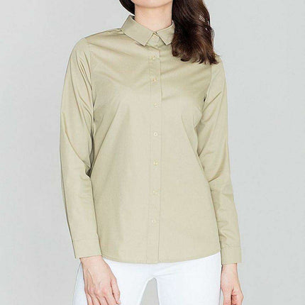 Stylish Long Sleeve Shirt with Snap Buttons and Cut-Out Back Design - Très Elite