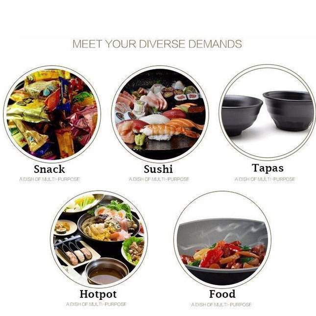 Stylish Melamine Ramen and Salad Bowl Set for Elevated Dining Experiences - Très Elite