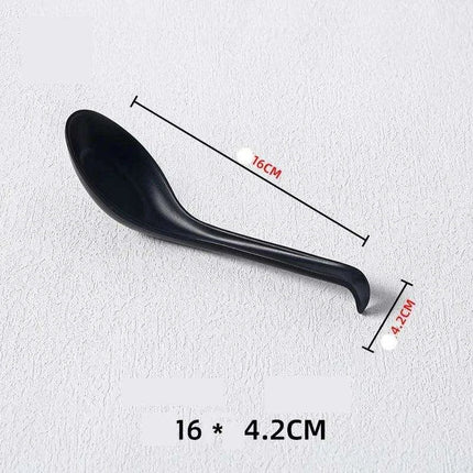 Stylish Melamine Soup Spoon for Ramen, Wontons, and Dumplings - High-Quality Kitchen Essential - Très Elite