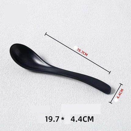 Stylish Melamine Soup Spoon for Ramen, Wontons, and Dumplings - High-Quality Kitchen Essential - Très Elite
