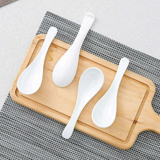 Stylish Melamine Soup Spoon for Ramen, Wontons, and Dumplings - High-Quality Kitchen Essential