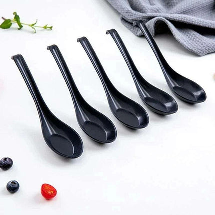 Stylish Melamine Soup Spoon for Ramen, Wontons, and Dumplings - High-Quality Kitchen Essential - Très Elite