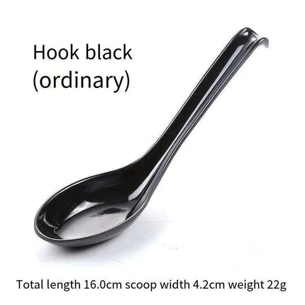 Stylish Melamine Soup Spoon for Ramen, Wontons, and Dumplings - High-Quality Kitchen Essential - Très Elite