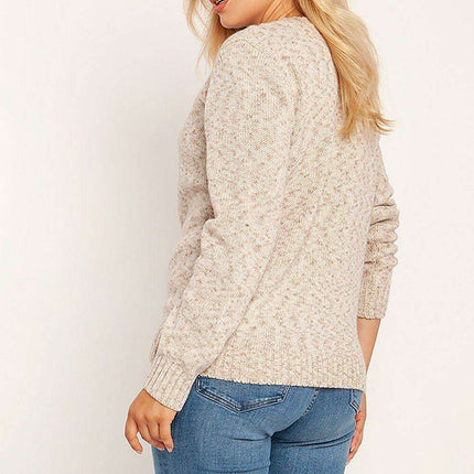 Stylish Melange Knit Pullover for Cozy Autumn-Winter - Très Elite