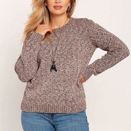Stylish Melange Knit Pullover for Cozy Autumn-Winter - Très Elite