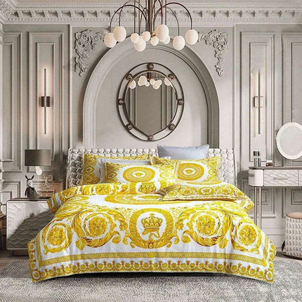 Stylish Modern Cotton Bedding Collection with Vibrant Digital Designs - Duvet Cover, Fitted Sheet & Pillowcases..