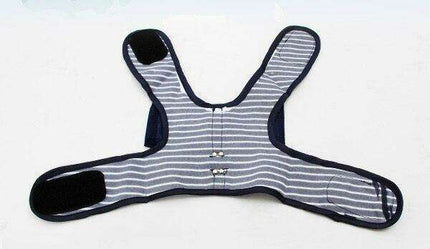 Stylish Navy Striped Dog Harness and Leash Set - Elegant Pet Outfit - Très Elite