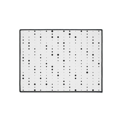 Stylish Non-Slip Black and White Polka Dot Area Rug for Modern Homes..