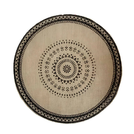 Stylish Non-Slip Jute Round Placemats for Elegant Dining & Entertaining..
