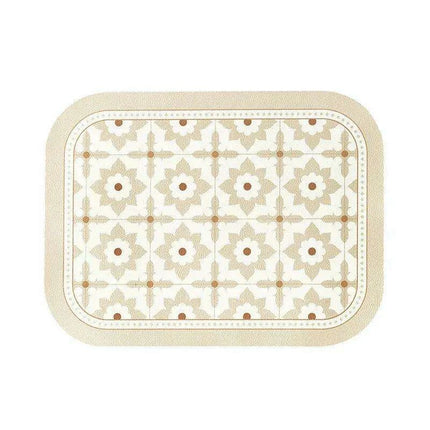 Stylish Nordic Retro Leather Dining Mat for a Chic Table Setting..
