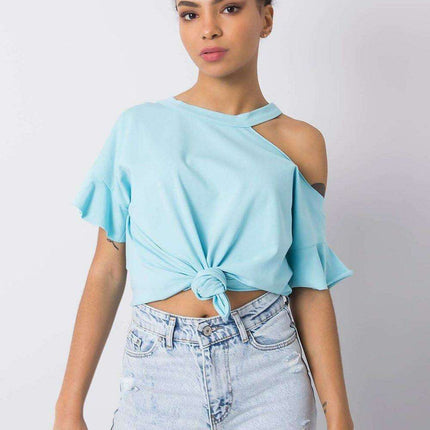 Stylish Off-Shoulder Cotton Top - Très Elite