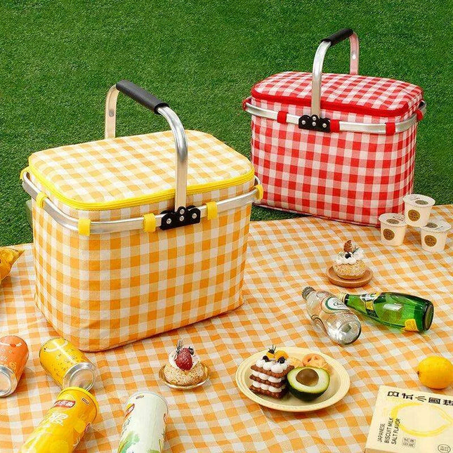 Stylish Outdoor Companion: Versatile Waterproof Picnic Handbag with Easy-Clean Features