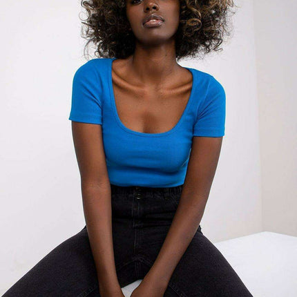 Stylish Parisian Deep V Neck Summer Tee For Women Everyday