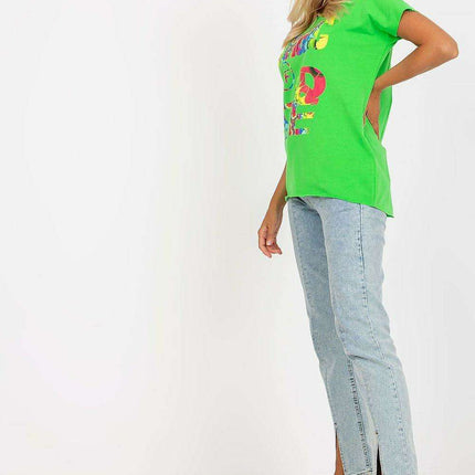 Stylish Patterned Cotton Blend Top - Très Elite