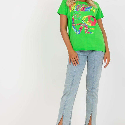 Stylish Patterned Cotton Blend Top