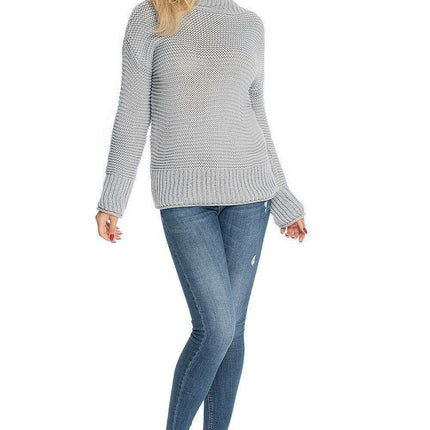 Stylish Peekaboo Knit Sweater - Très Elite