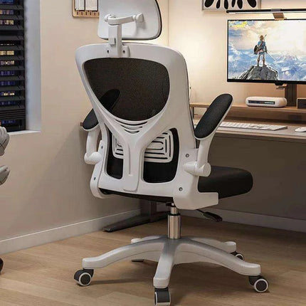 Stylish Pink Ergonomic Massage Swivel Chair for Gaming and Office Use..