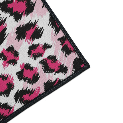 Stylish Pink Leopard Print Area Rug for a Trendy Home Refresh..