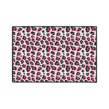 Stylish Pink Leopard Print Area Rug for a Trendy Home Refresh..