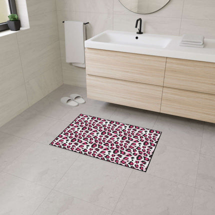Stylish Pink Leopard Print Area Rug for a Trendy Home Refresh..