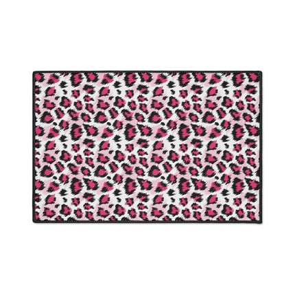Stylish Pink Leopard Print Area Rug for a Trendy Home Refresh..
