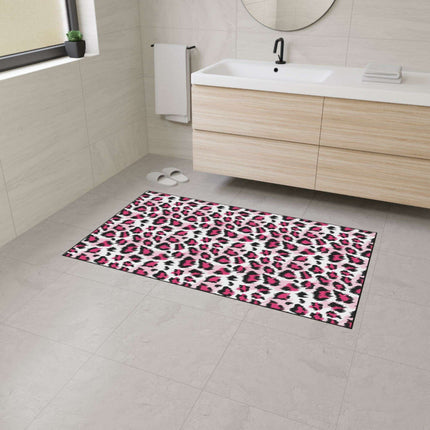 Stylish Pink Leopard Print Area Rug for a Trendy Home Refresh..