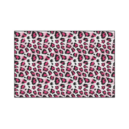 Stylish Pink Leopard Print Area Rug for a Trendy Home Refresh..