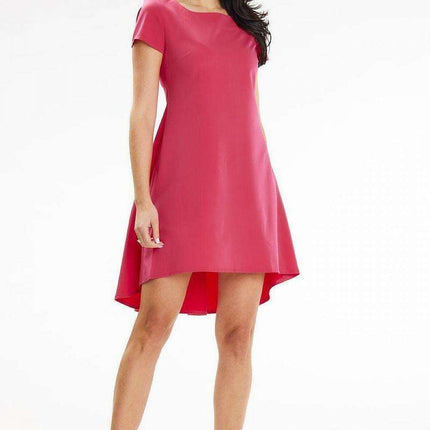 Stylish Pleated Trapeze Dress for Versatile Elegance - Très Elite