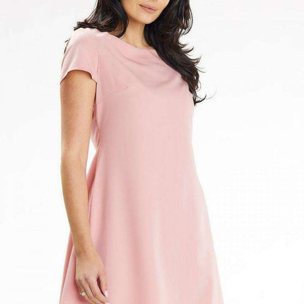 Stylish Pleated Trapeze Dress for Versatile Elegance