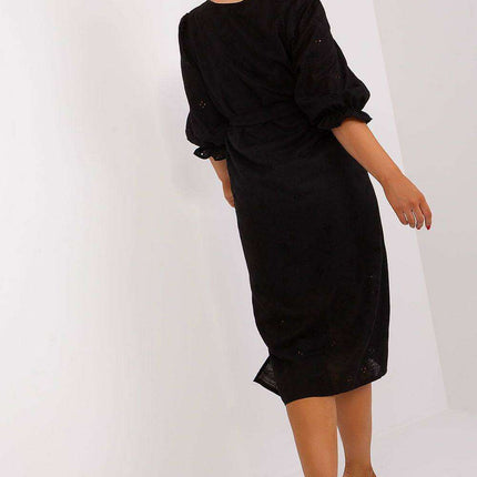 Stylish Plus Size Cotton Dress with Elegant Embroidery - Très Elite